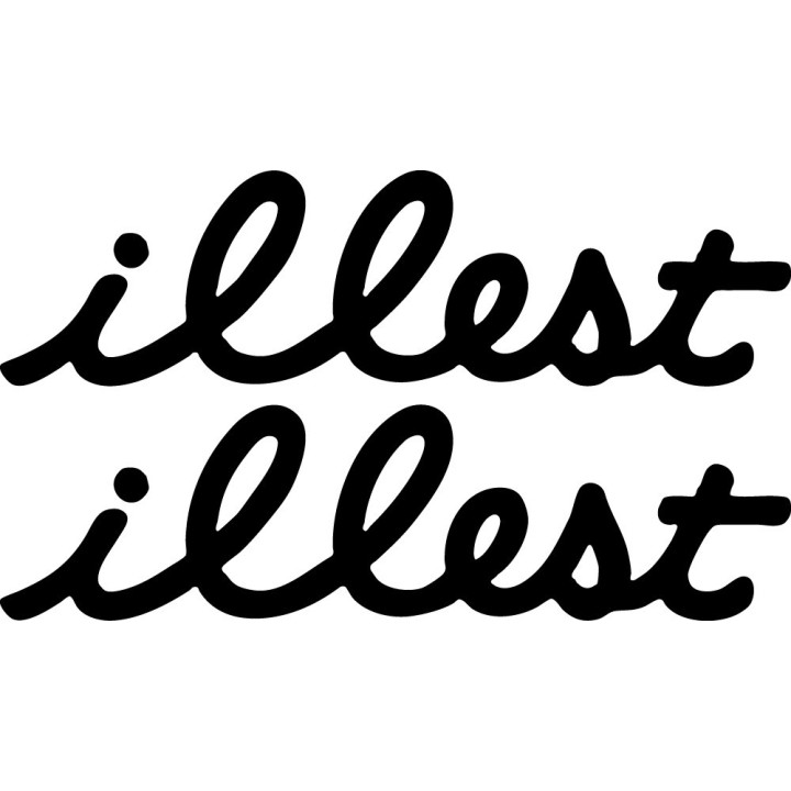 Illest JDM Style 5 Stickers – Fatlace Stance Car Culture Decals (2-Pack)