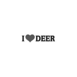 Buy I Love Deer Decal Sticker Online