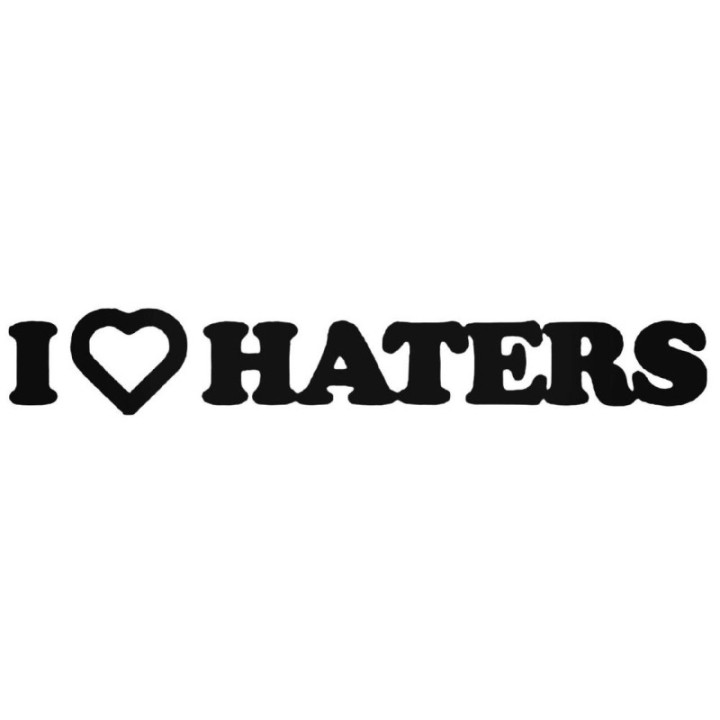 Buy I Love Haters Jdm Japanese 7 Decal Sticker Online