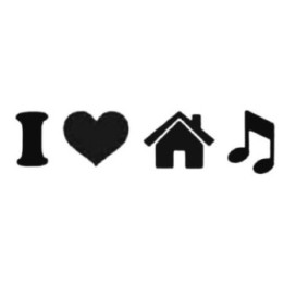 I Love House Music Stickers – EDM DJ Decals (2-Pack)