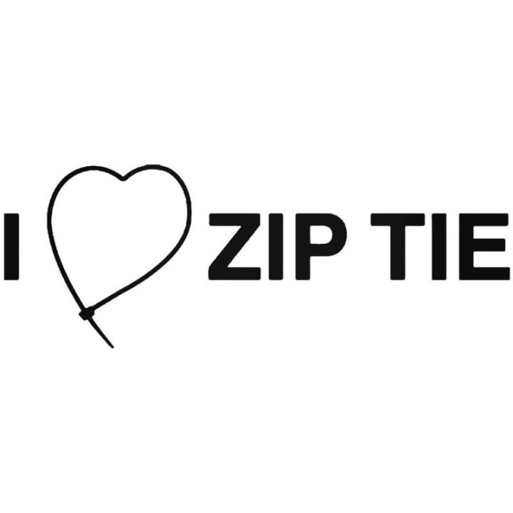 Buy I Love Zip Tie Jdm Japanese Vinyl Decal Sticker Online