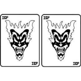 ICP Joker's Card Stickers – Jake Jeckel Juggalo Decals (2-Pack)