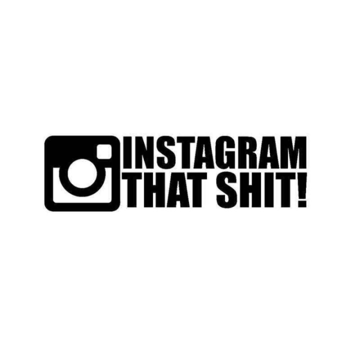 Instagram That Shit Stickers – Funny Social Media Decals (2-Pack)