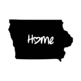 Buy Iowa Home Ver Vinyl Decal Sticker Online