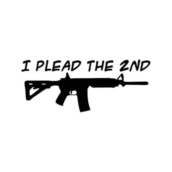 I Plead the 2nd Stickers – 2A Gun Rights Decals (2-Pack)