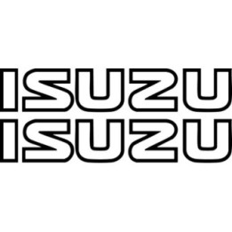 Isuzu Stickers - D-Max MU-X Truck Logo Decals (2-Pack)