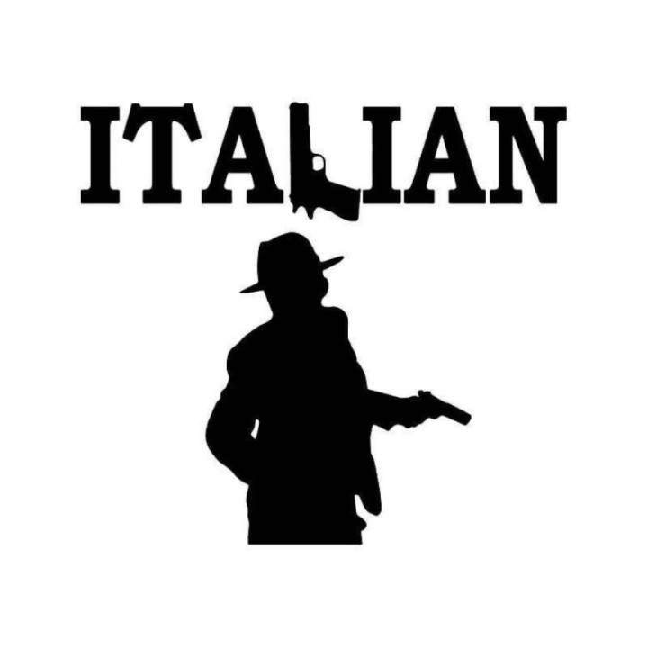 Italian Mafia Stickers – Gangster Mob Silhouette Decals (2-Pack)