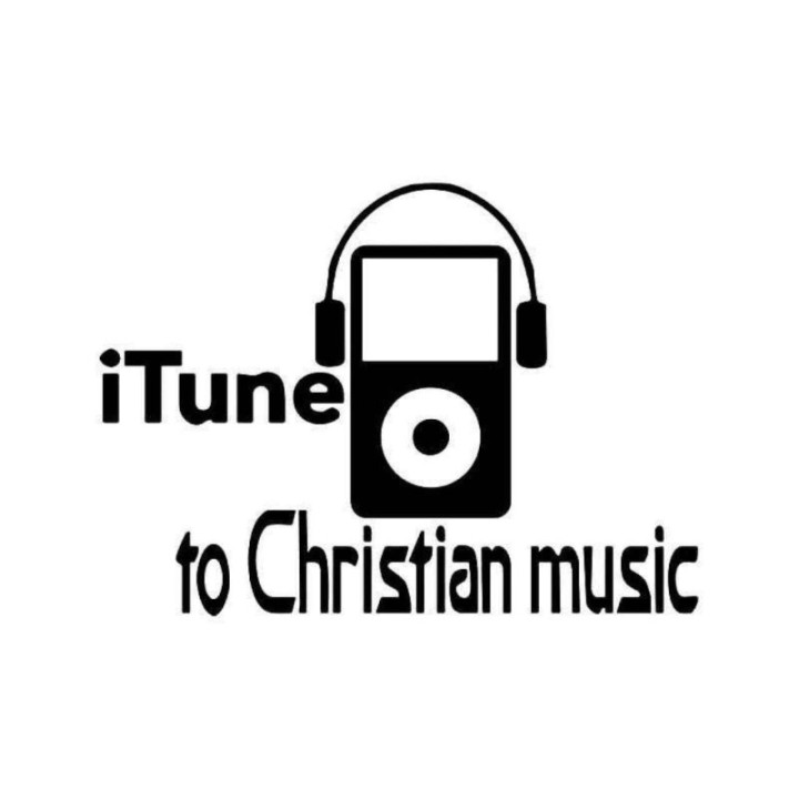 I Tune to Christian Music Stickers – Gospel Decals (2-Pack)