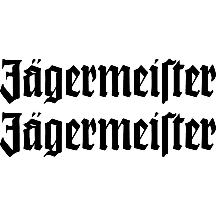 Jägermeister Stickers – Drinks Decals (2-Pack)