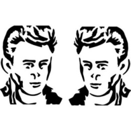 James Dean Stickers – Rebel Without a Cause Decals (2-Pack)