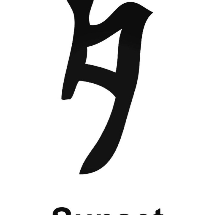 Japanese Kanji Sunset Stickers – Symbol Decals (2-Pack)