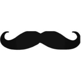 Moustache Stickers – Handlebar Funny Novelty Decals (2-Pack)