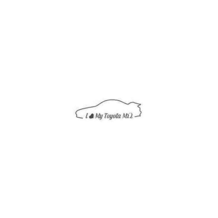 Buy Jdm I Love My Toyota Mr2 Decal Sticker Online