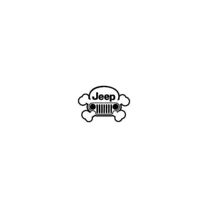 Buy Jeep Male Skull Vinyl Decal Sticker Online