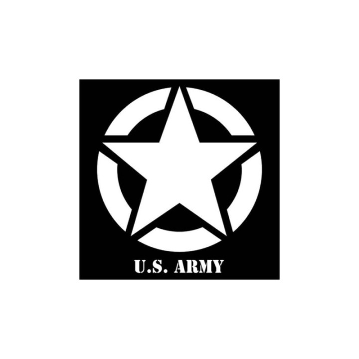 Buy Jeep Us Army Contour Vinyl Decal Sticker Online