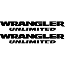 Jeep Wrangler Unlimited Stickers – JK JL 4-Door Decals (2-Pack)
