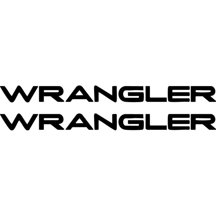 Jeep Wrangler Stickers – TJ JK JL Rubicon Sahara Decals (2-Pack)