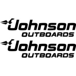 Johnson Outboards Stickers – Marine Boat Outboard Decals (2-Pack)