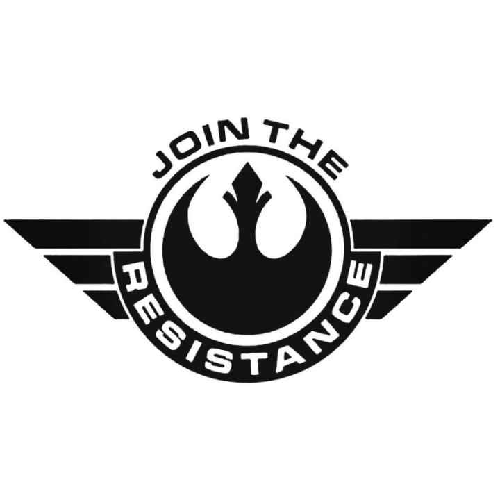 Join The Resistance Stickers – Rebel Alliance Decals (2-Pack)