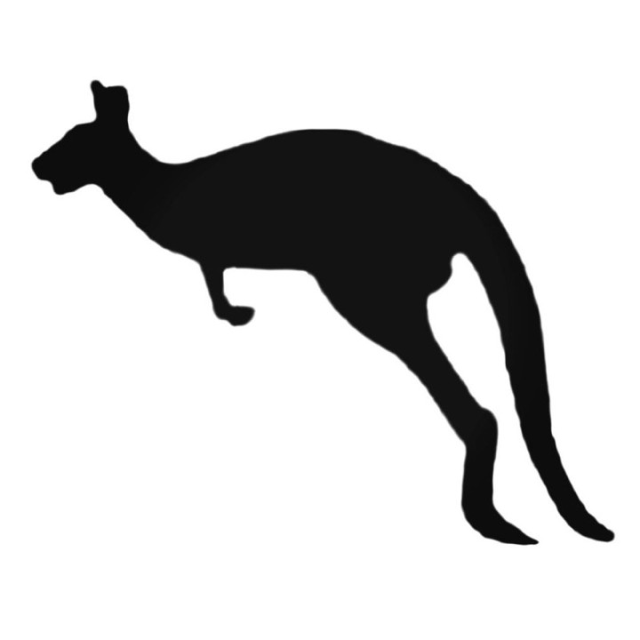 Buy Kangaroo Hopping To The Left Decal Sticker Online