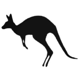 Buy Kangaroo Jumping Decal Sticker Online