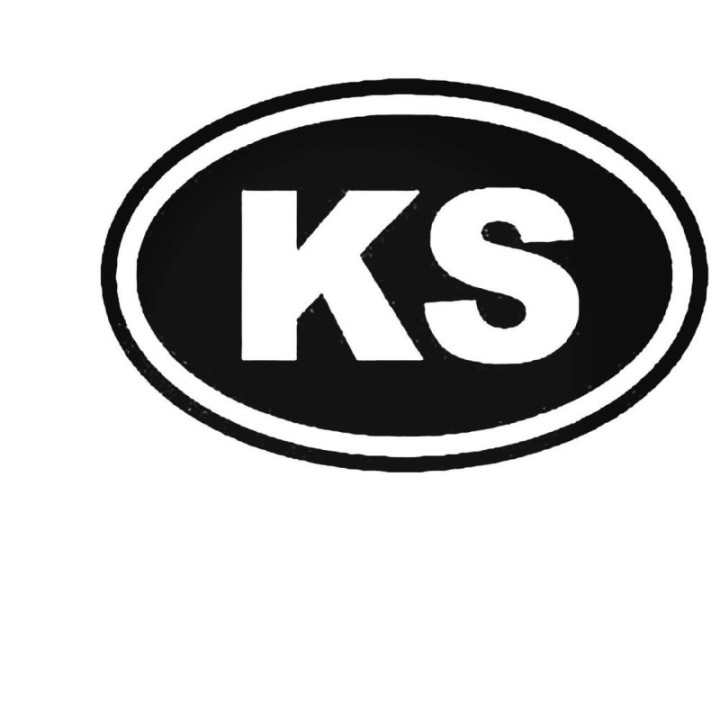 Buy Kansas Ks Oval Decal Sticker Online