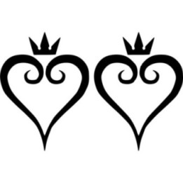 Kingdom Hearts Heart Symbol Stickers – KH2 KH3 (2-Pack)
