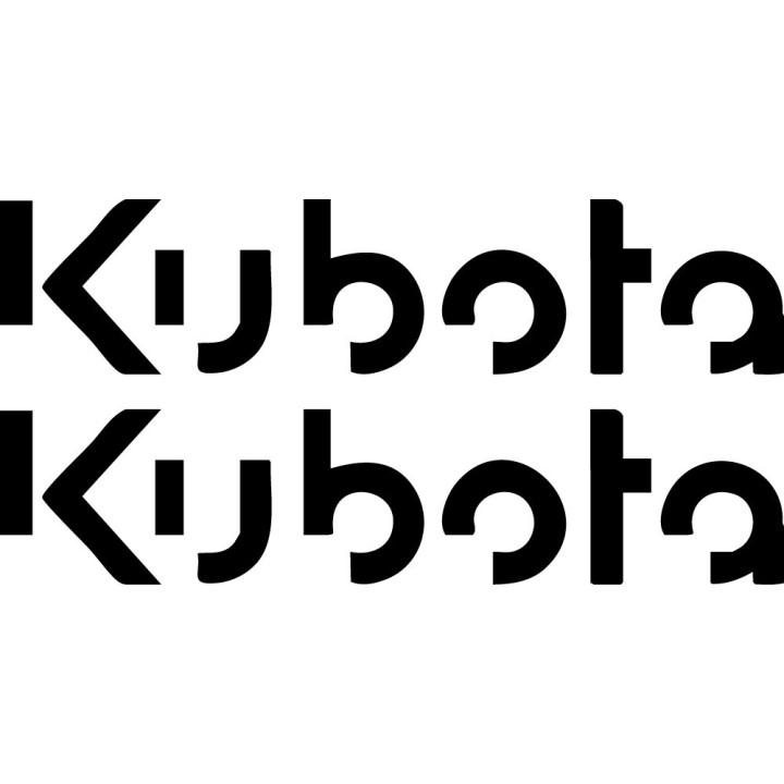 Kubota Stickers – Tractor Farm Equipment Decals (2-Pack)
