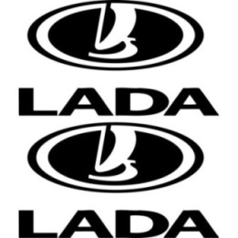 Lada Logo Stickers – Niva Riva Eastern European Decals (2-Pack)