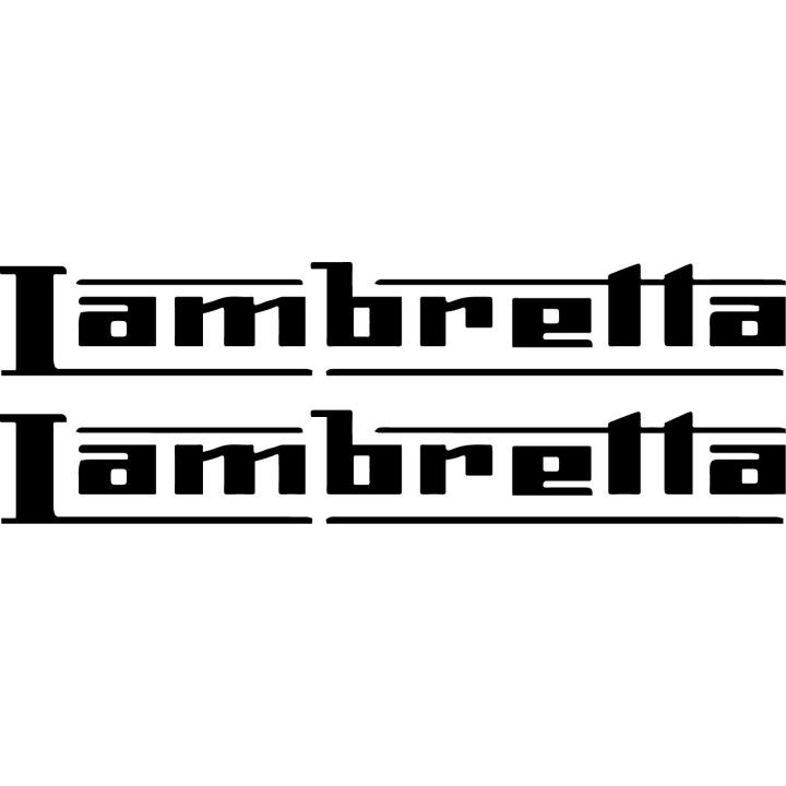 Lambretta Stickers – GP LI SX TV Italian Classic Scooter Decals (2-Pack)