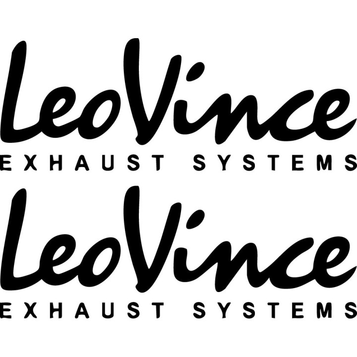 LeoVince Exhaust Stickers – Motorcycle Performance System Decals (2-Pack)
