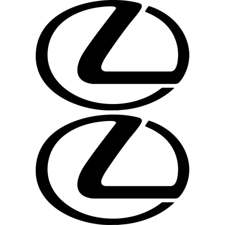 Lexus Logo Stickers – IS GS RC F Sport Decals (2-Pack)