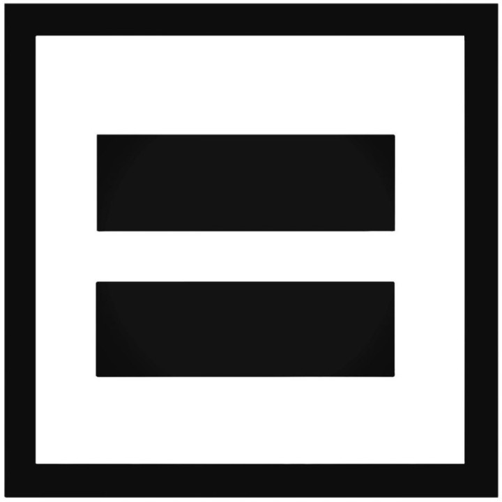 Equality Symbol Stickers – LGBT Human Rights Decals (2-Pack)