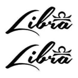 Libra Zodiac Stickers – Star Sign Scales Decals (2-Pack)
