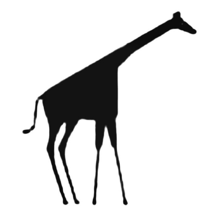 Buy Long Giraffe Decal Sticker Online