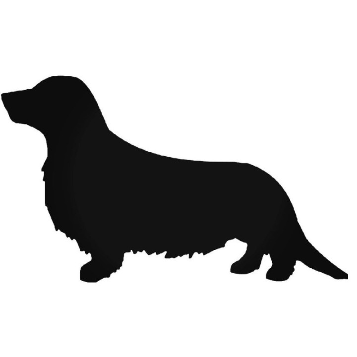 Buy Longhaired Dachsund Dog 1 Vinyl Decal Sticker Online