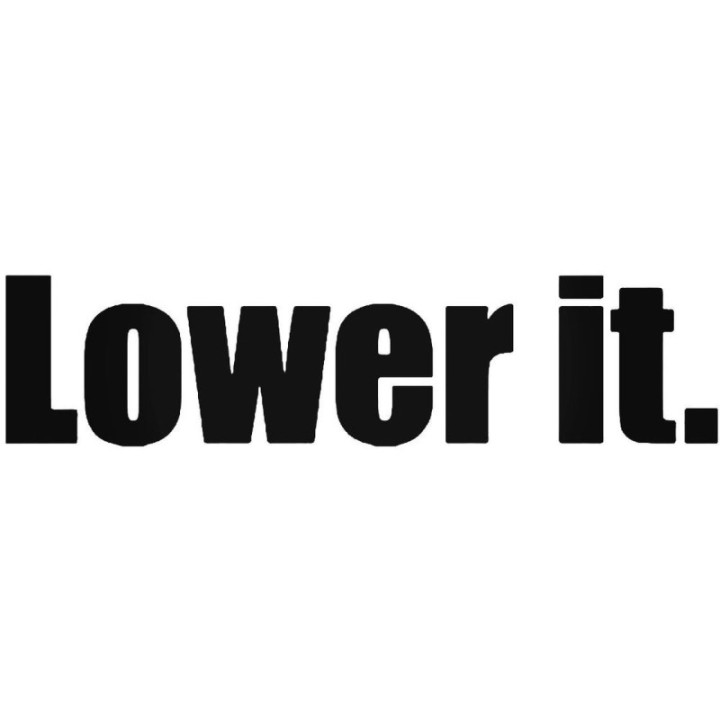 Buy Lower It Jdm Japanese Vinyl Decal Sticker Online
