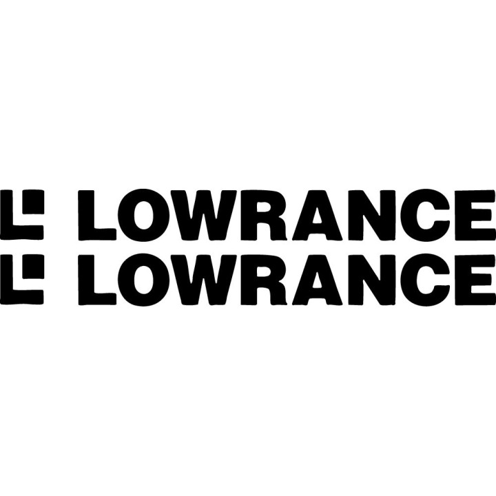 Lowrance Stickers – Fishfinder Marine Electronics Decals (2-Pack)