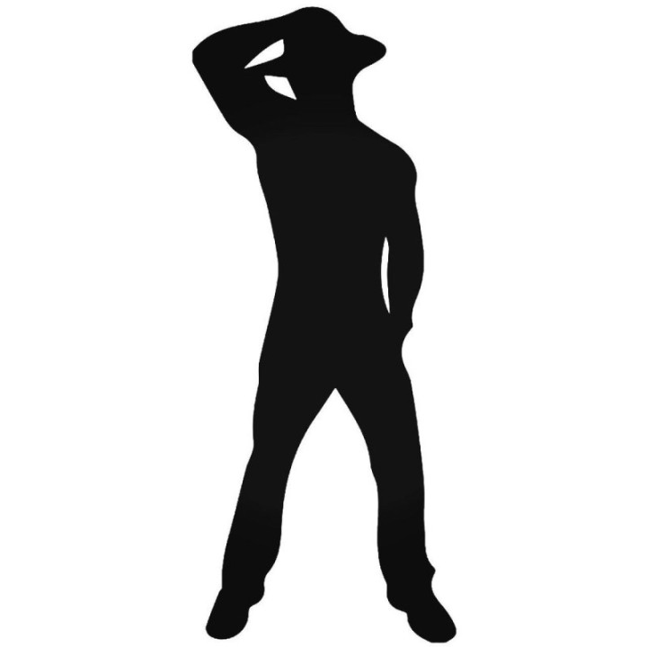 Cowboy Stripper Silhouette Stickers – Hen Party Decals (2-Pack)