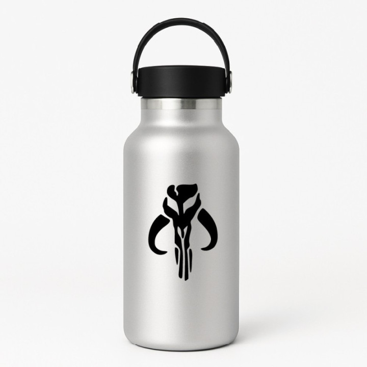Mandalorian Mythosaur Skull Stickers – Star Wars Decals (2-Pack)