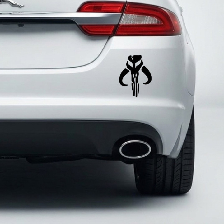 Mandalorian Mythosaur Skull Stickers – Star Wars Decals (2-Pack)