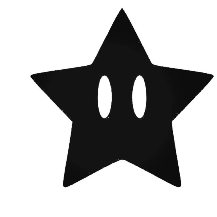 Super Mario Star Stickers – Nintendo Gaming Decals (2-Pack)