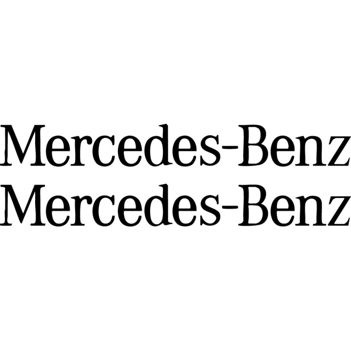 Mercedes-Benz Script Stickers – AMG C E S Class Decals (2-Pack)