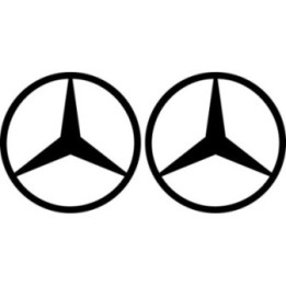 Mercedes-Benz Stickers – AMG C E S Class Star Decals (2-Pack)