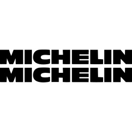 Michelin Logo Stickers – Racing Tyre Motorsport Sponsor Decals (2-Pack)