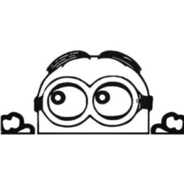 Minion Peeking Stickers – Despicable Me Decals (2-Pack)