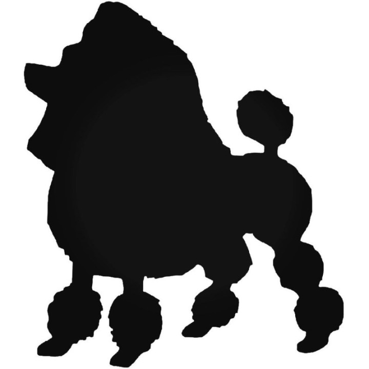 Buy Mini Poodle Dog 1 Vinyl Decal Sticker Online