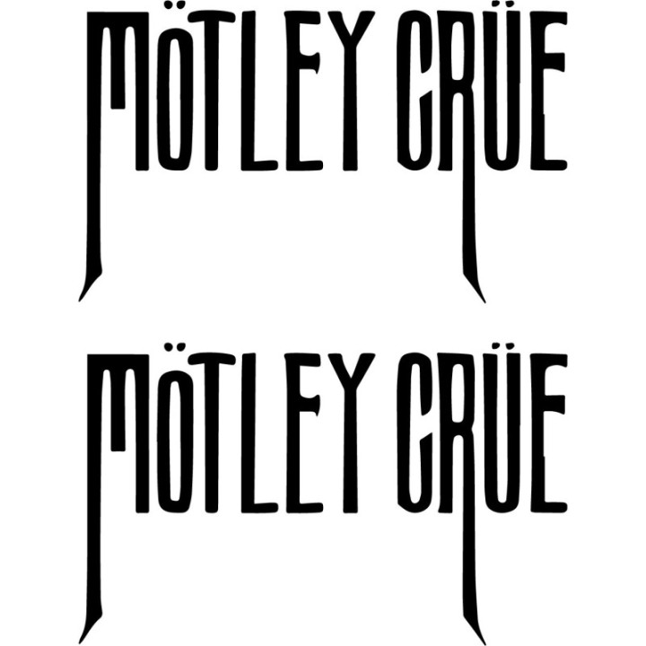 Mötley Crüe Stickers – Rock Logo Decals (2-Pack)