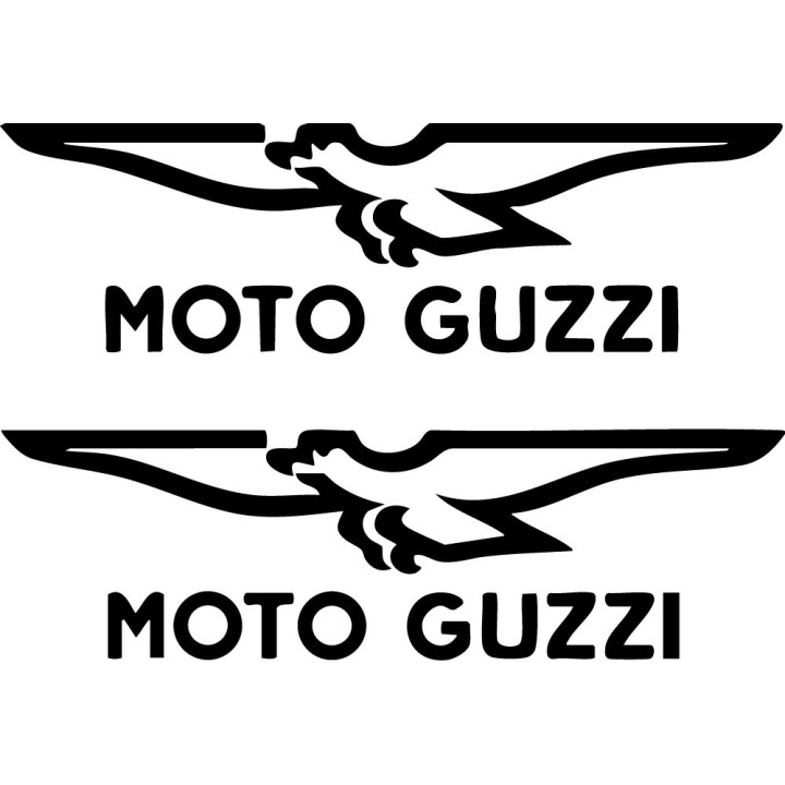 Moto Guzzi Stickers – Italian Motorcycle V-Twin Decals (2-Pack)