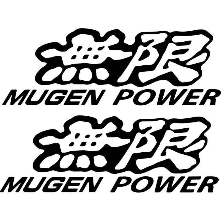 Mugen Power Stickers – Honda Civic Type R S2000 Decals (2-Pack)